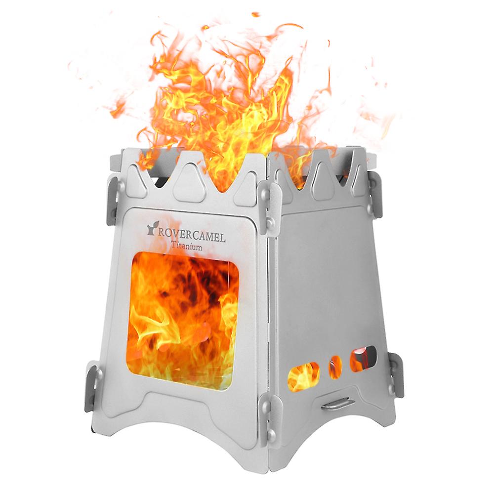 Camping Wood Stove Portable Folding Lightweight Titanium