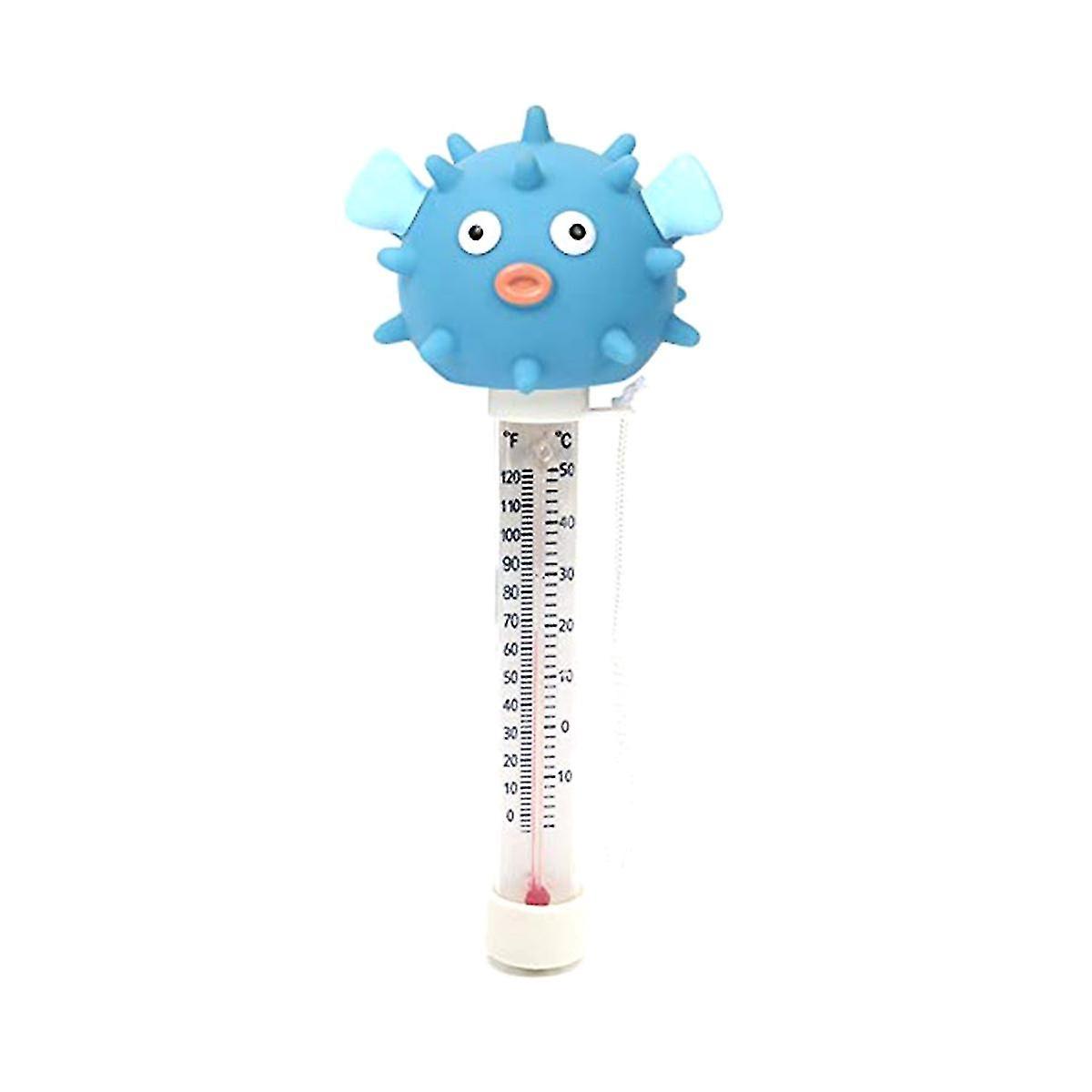 Floating Pool Thermometer, Easy To Read, Water Temperature, Shatterproof, With Rope