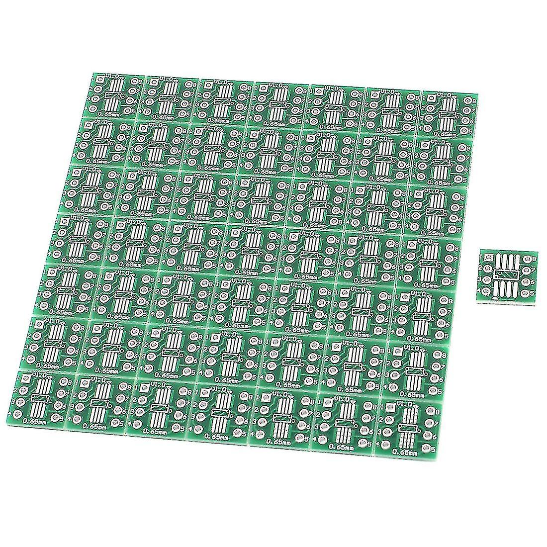 50db Sop8 Ssop8 Tssop8 Smd To Dip8 Adapter 0,65 / 1,27mm Pcb Tábla