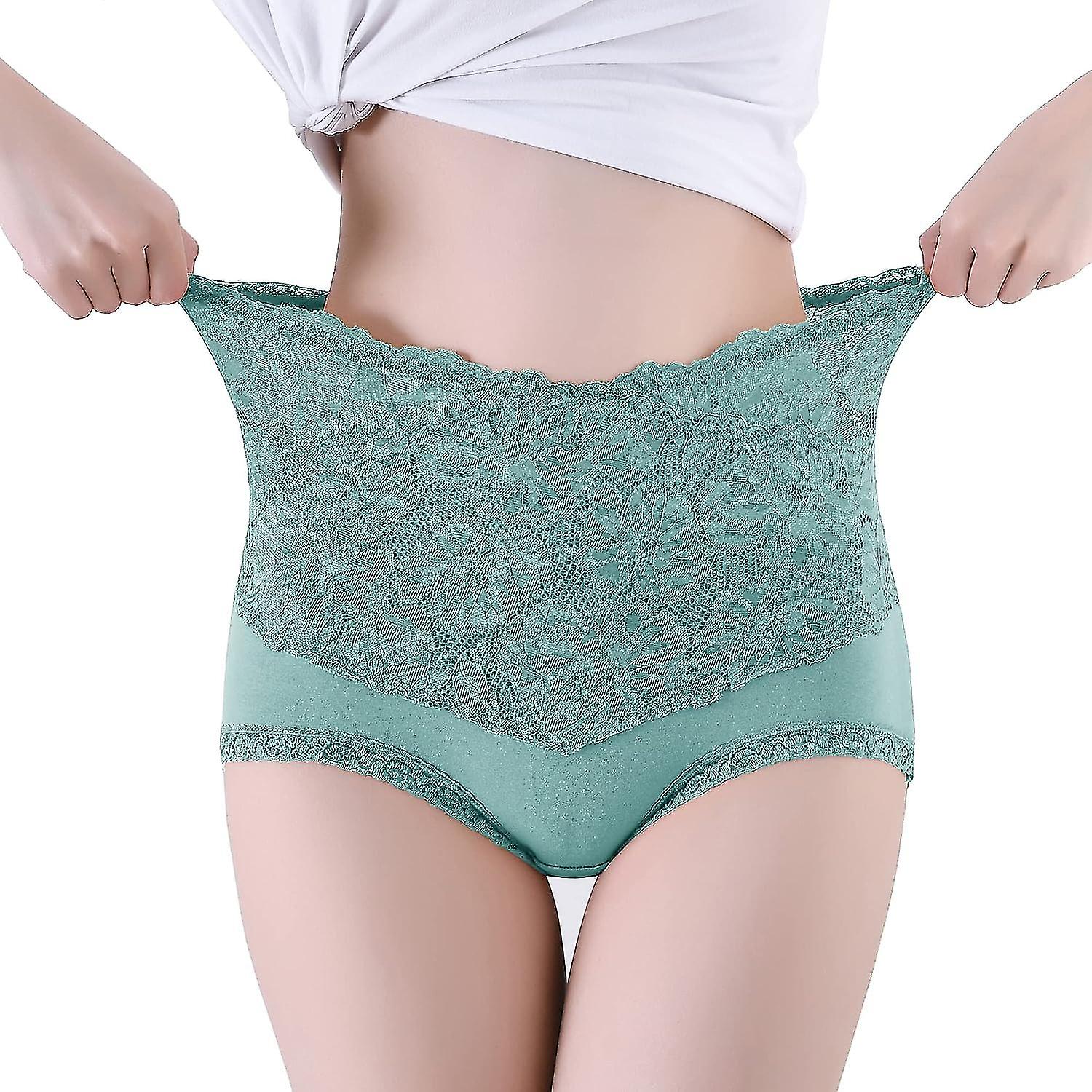 High Waist Lace Women's Panties Comfortable Soft Breathable Briefs Female Underwear