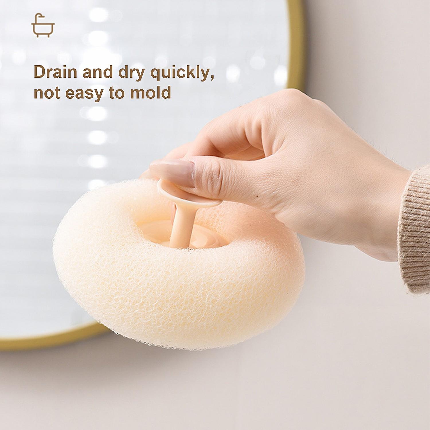 Massage Bath Ball with Suction Cup, Soft Sponge for Luxurious Bathing