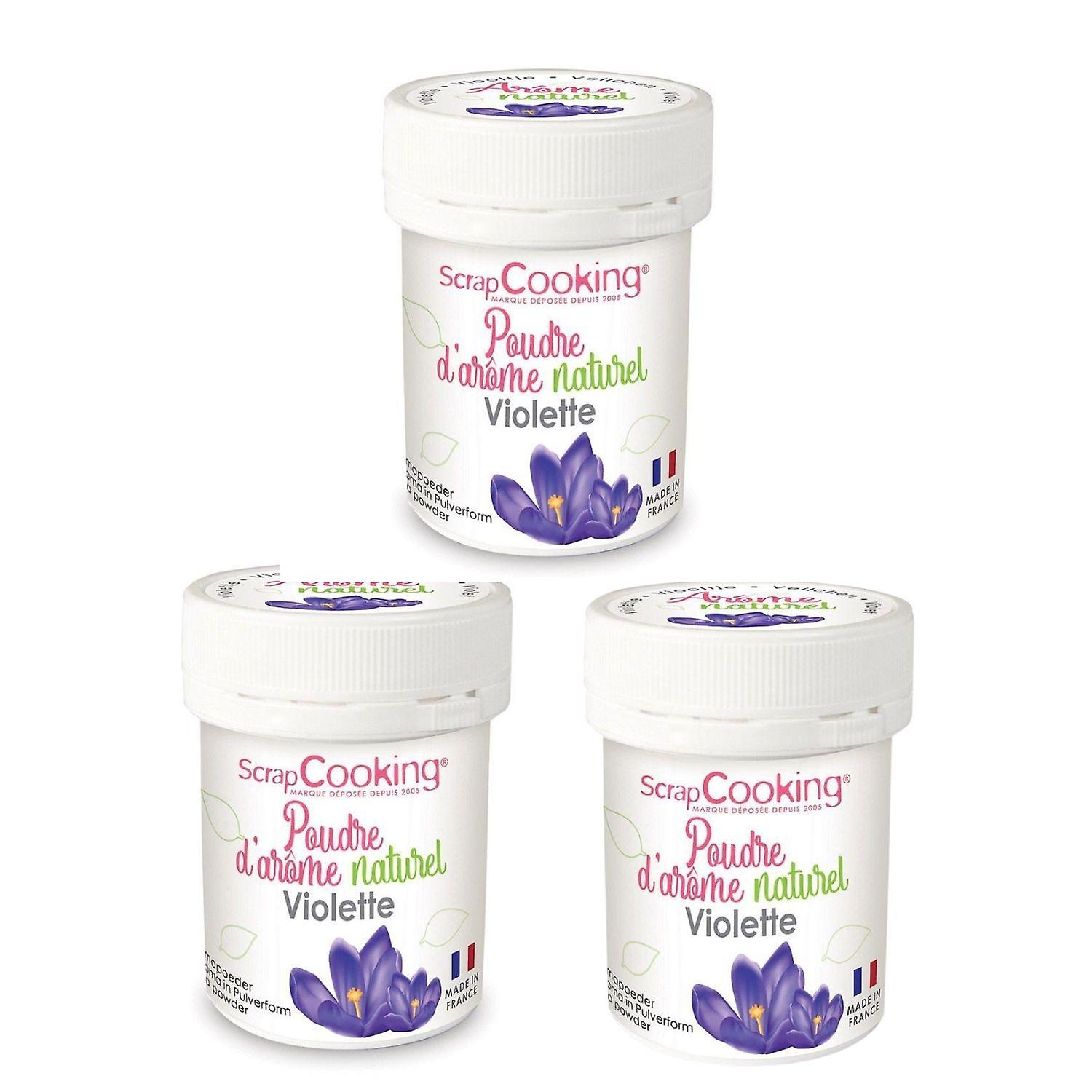 Natural food flavoring powder 45 g - violet