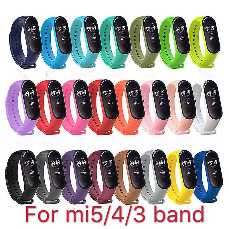 حزام ل Xiaomi Mi Band 6 5 4 3 الرياضة معصمه سيليكون سوار مي باند 3 4 Band5 استبدال الأشرطة ل Mi Band 6 ووتش باند