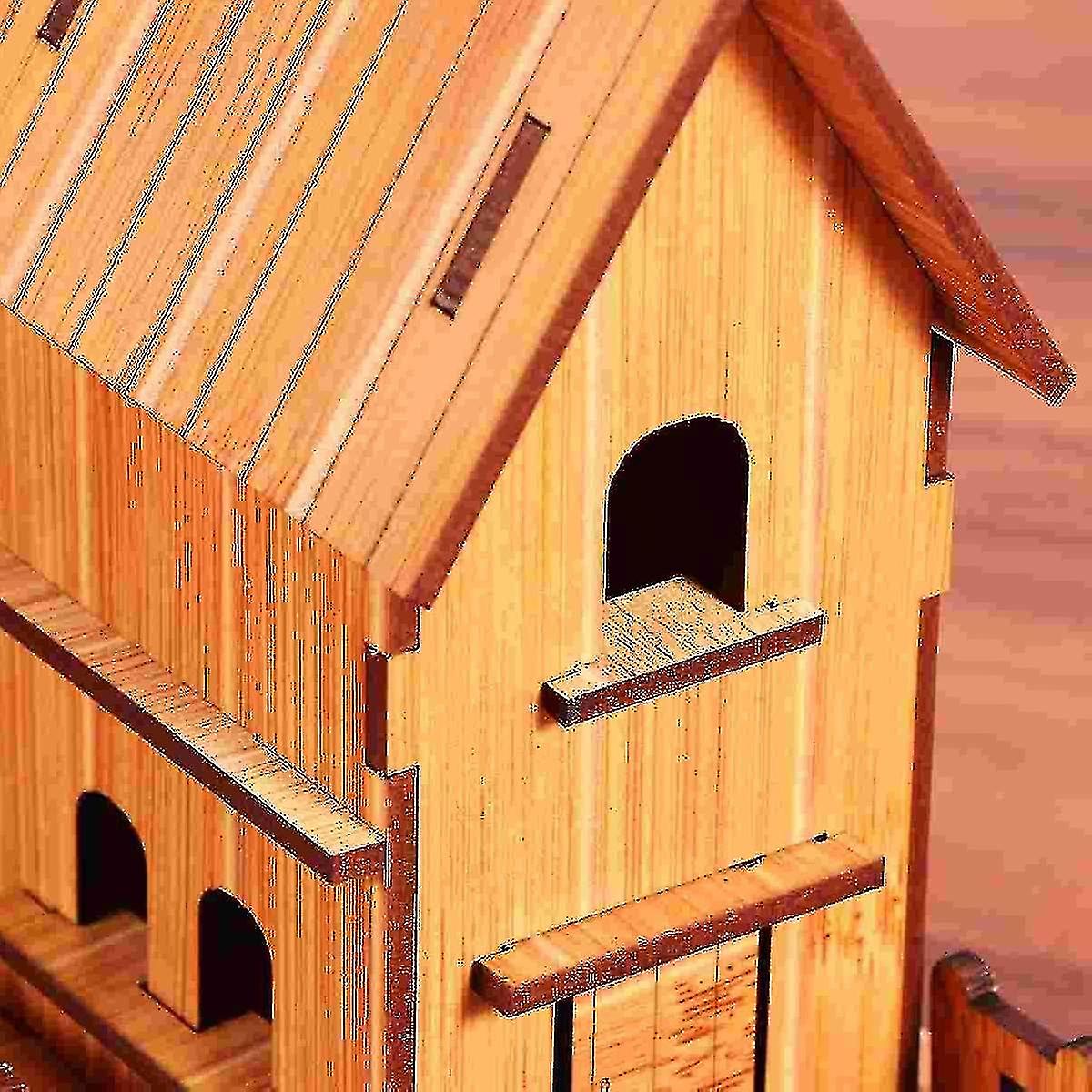 2pcs Creative Craft Delicate Desktop Present Layout Diy Assembling Woo