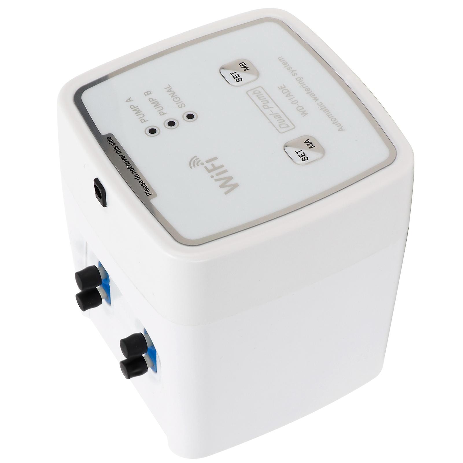 WIFI Smart Garden Irrigation Timer Drip Kit 9.5x8.3cm Dual Pump