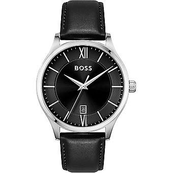 Elite Men's Analog Quartz Watch with Cowhide Bracelet 1513954