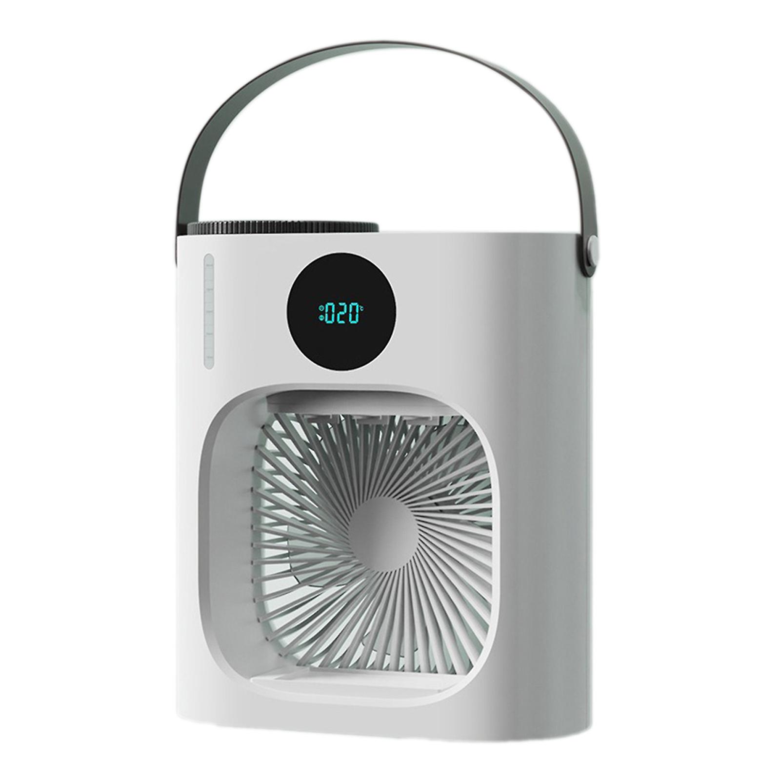 Mini climatiseur 900 ml, 3 vitesses, silencieux, refroidissement, humidification, USB, portable