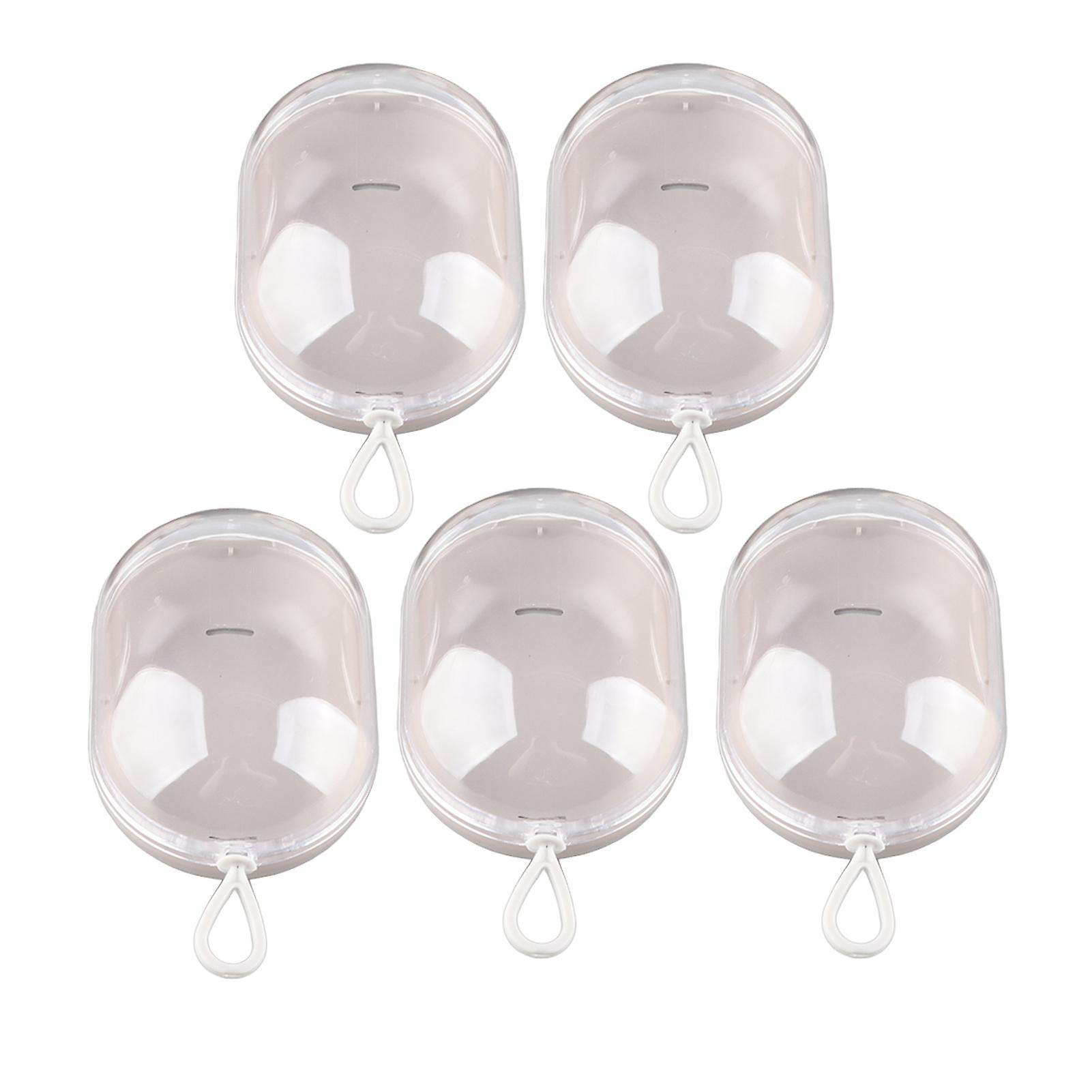 5pcs makeup case, makeup sponge holder, plastic sponge box case