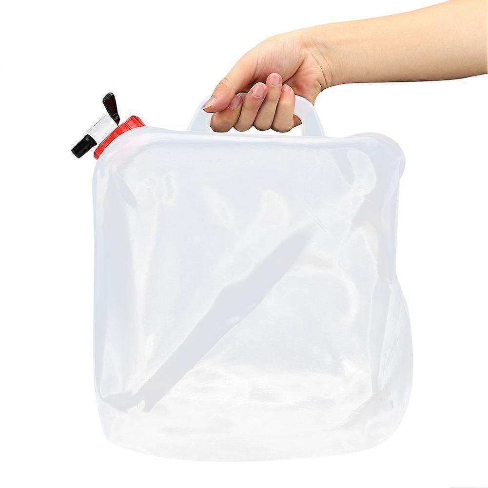 20L Foldable Transparent Water Bucket 29x29x29cm Portable Camping