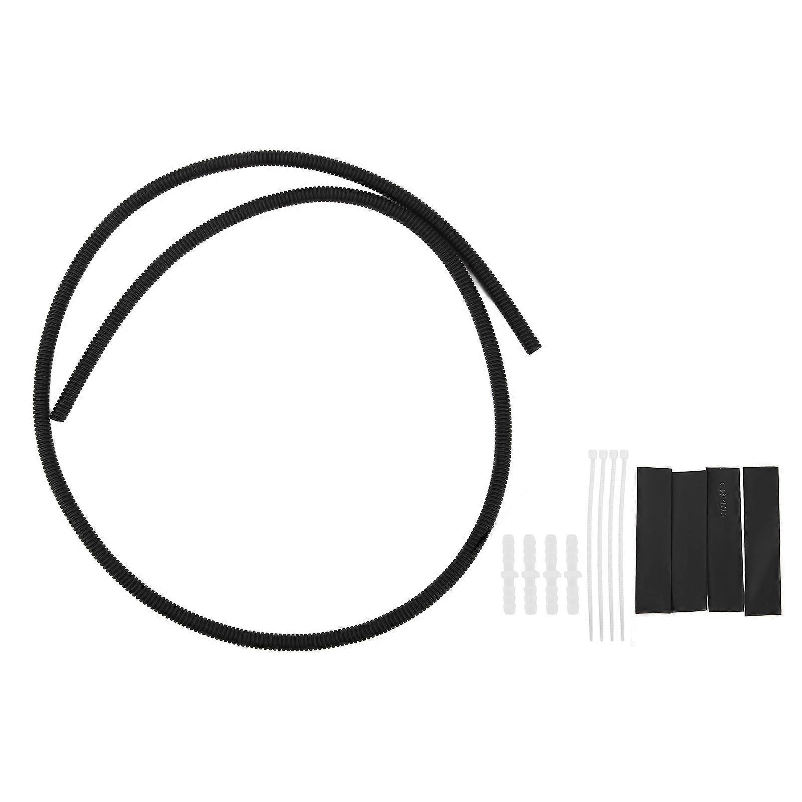 Car Windshield Washer Corrugated Hose, Windshield Washer Fluid Pipe Repair Kit 1.1m/3.6ft