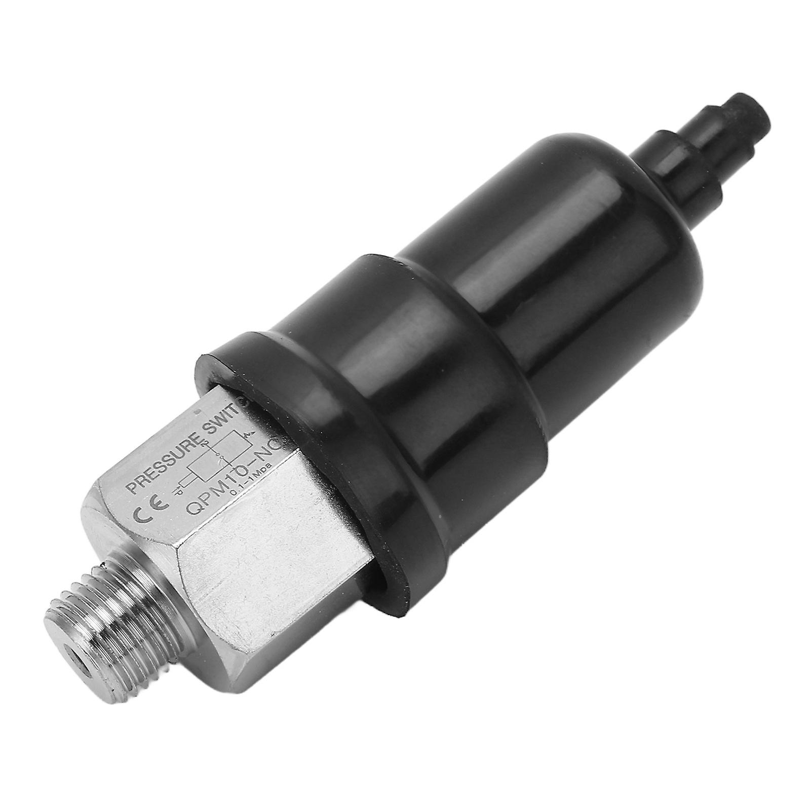 Pressure Switch 1/2in Thread Adjustable Pneumatic Diaphragm Type Pressure Switch Controller with Rubber Sleeve 