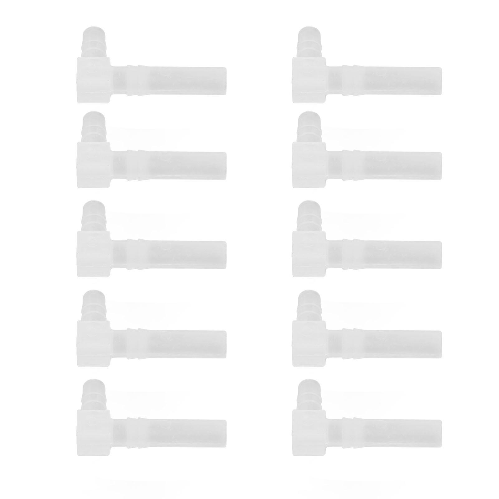 10Pcs Elbow Barb Fitting 90 Degree PP Hose Connector Reducing 8x10mm Accessory Set Kit 