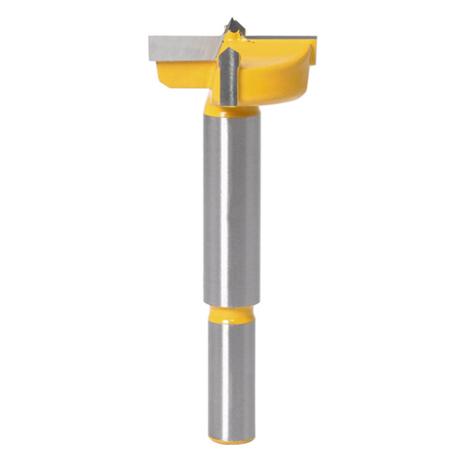 fornnerg Drill Bit Smooth Opening Durable 15-50mm Forstner Tip Woodworking Tool for Home