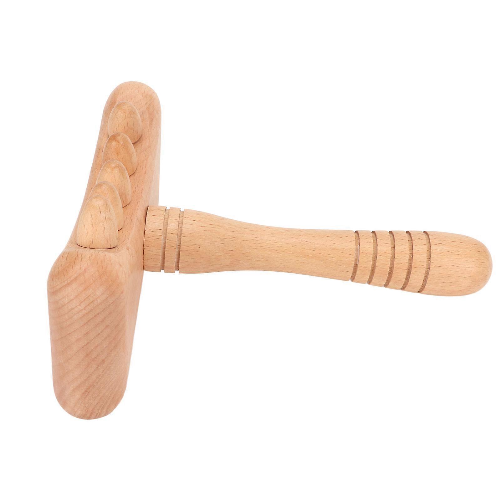Wooden Gua Sha Tool Portable Rounded Edges Wood Scraping Massage Tool for Cervical Spine Shoulder Whole Body 