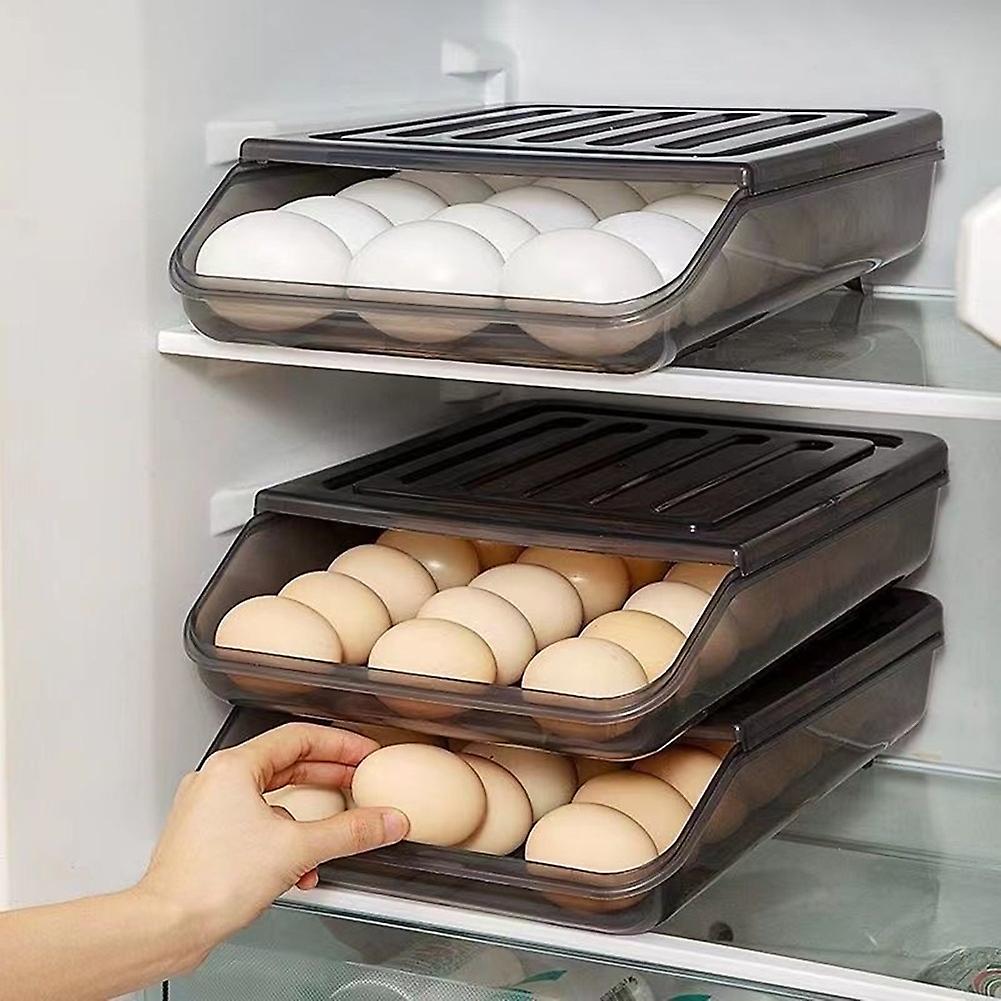 Automatic egg roller storage box is suitable for refrigerator egg tray storage