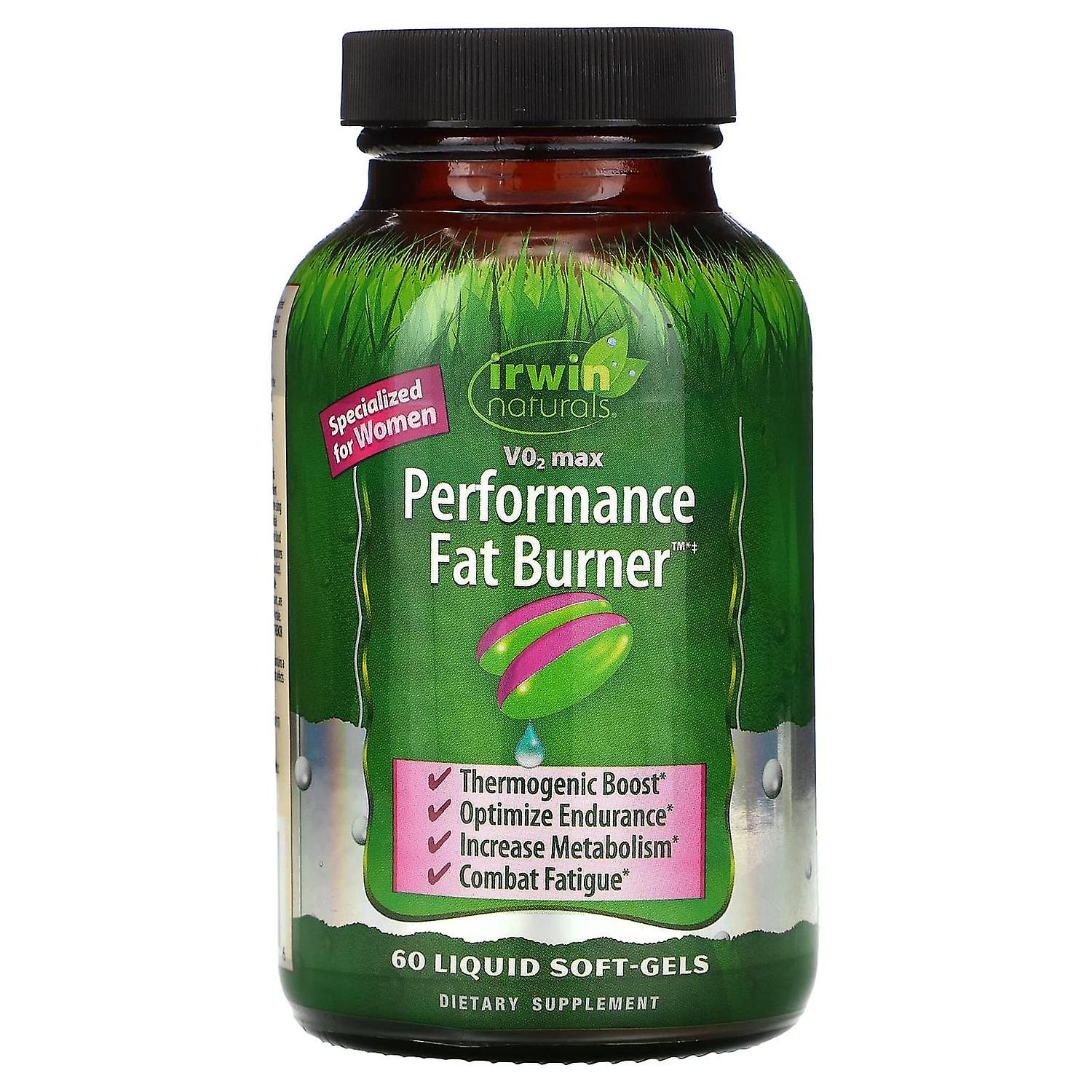 Irwin Naturals, V02 Max, Performance Fat Burner, 60 Liquid Soft-Gels