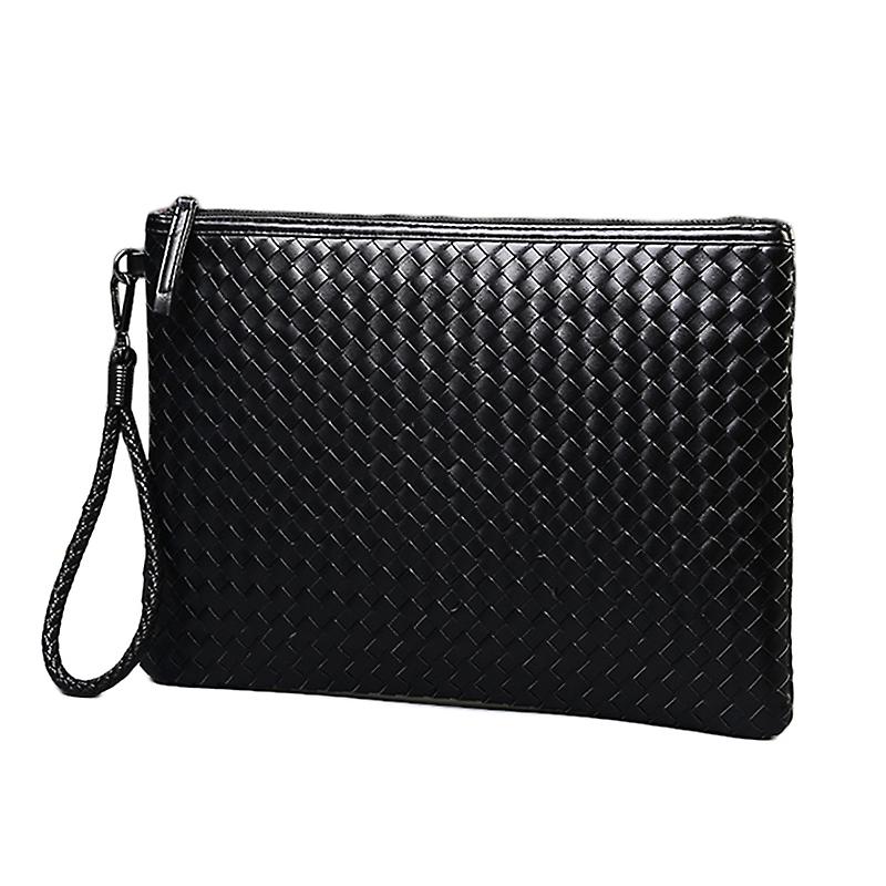 Man Flätad Messenger Koppling Väska