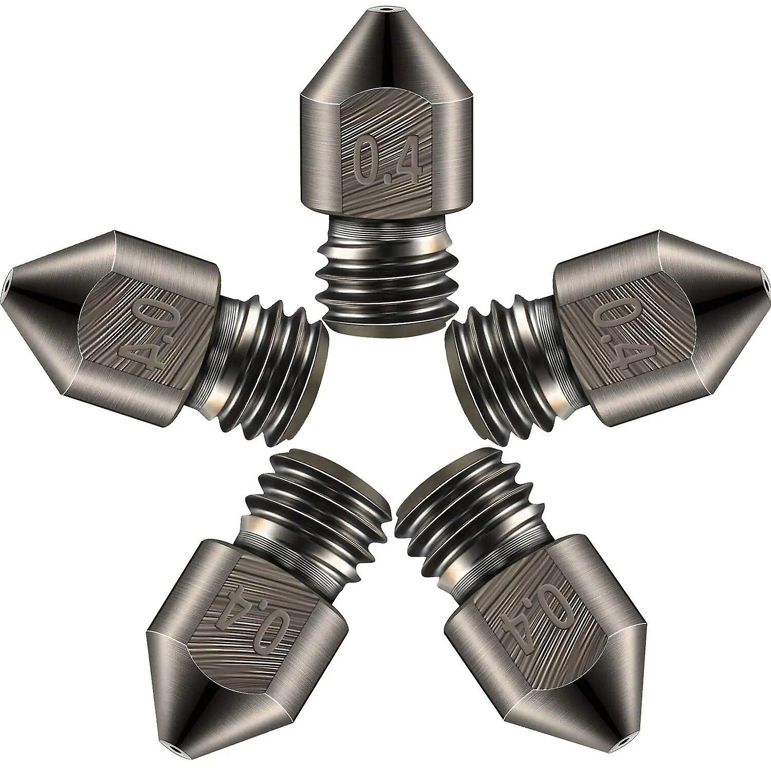 Hardened Steel Nozzle 0.4mm 3D Printer MK8 Nozzles Tool High Temperature Wear Resistant for Makerbot Creality CR-10 Ender 3 Pro