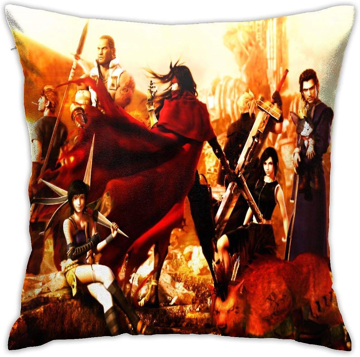 ファイナルファンタジースロー枕カバーリビングルームソファソファベッドソフト枕カバー45CM * 45CM AA-4426のための装飾的なコットンピロアシス