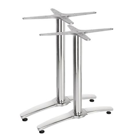 Alome Aluminium Twin Leg Table Base