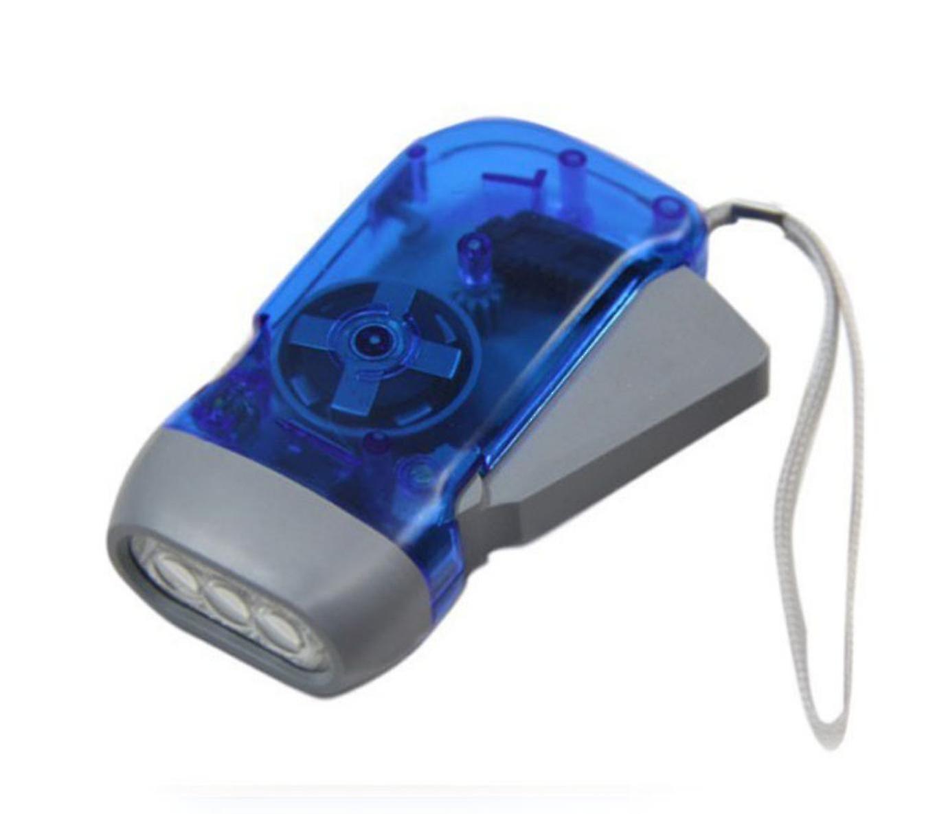 Hand Pinch Triple Light Mini Self-charging Flashlight