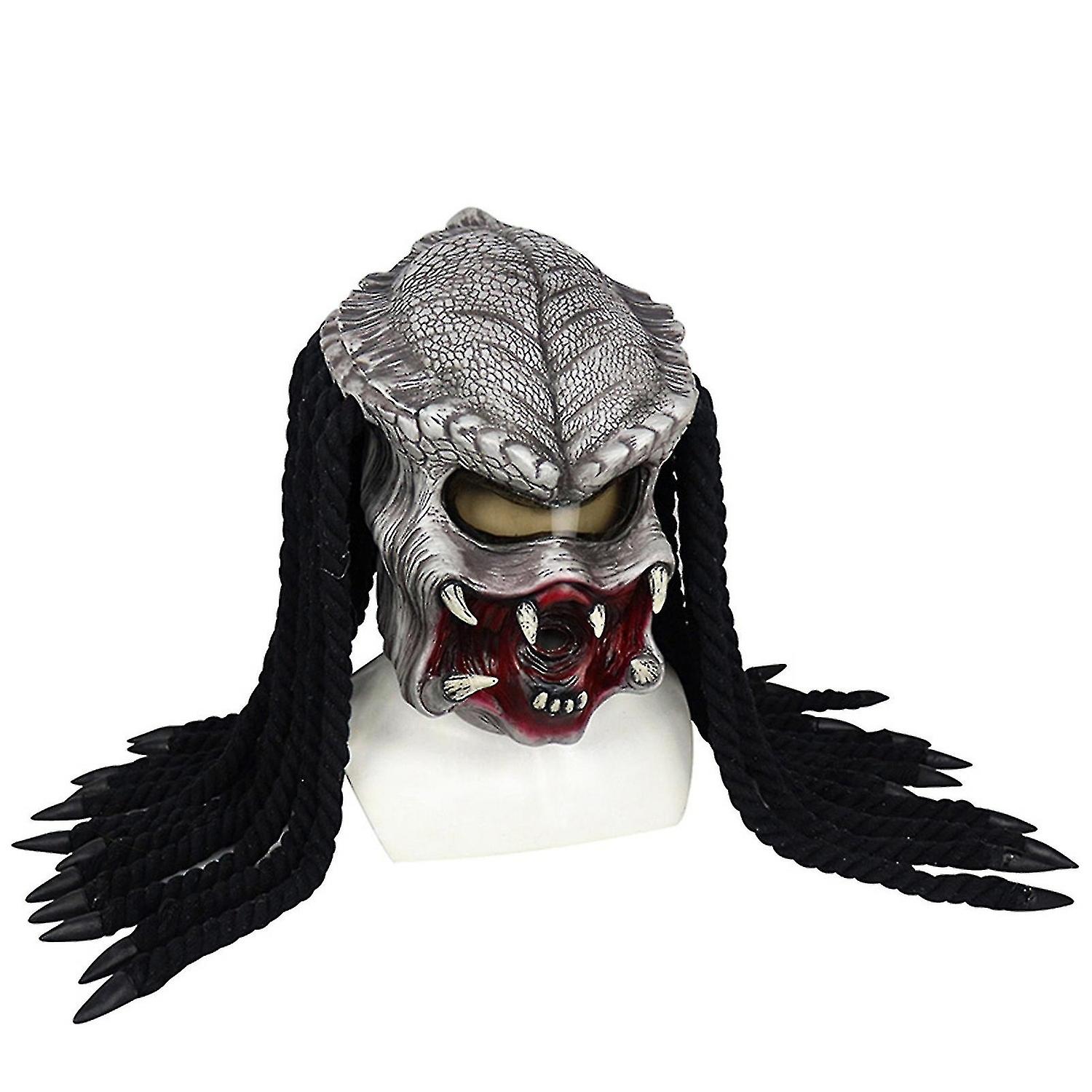 プレデターオートバイヘルメットラテックスフルフェイスヘッドギアハロウィンコスプレコスチュームプロップ