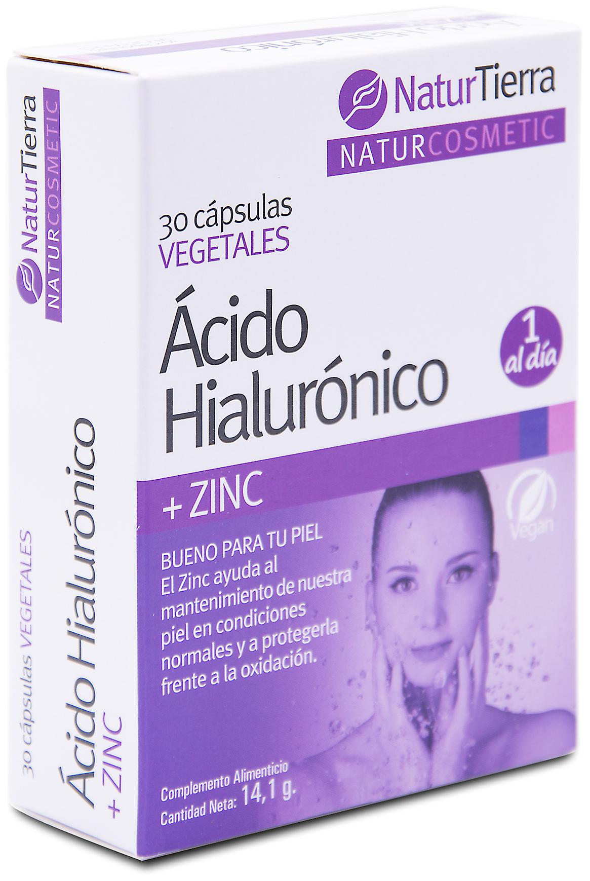 Naturtierra Hyaluronic Acid+Zinc 30 capsules Fruugo DK