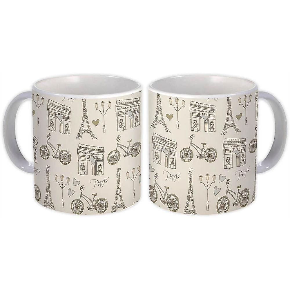 Gift Mug: Paris Sketch Wallpaper