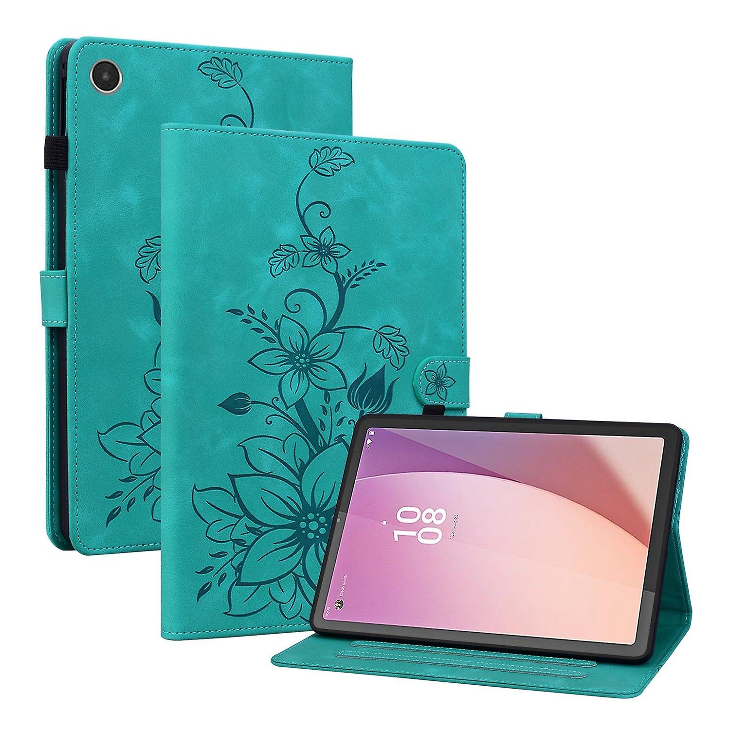 Embossed Leather Case For Lenovo Tab M8 4th Gen TB300FU