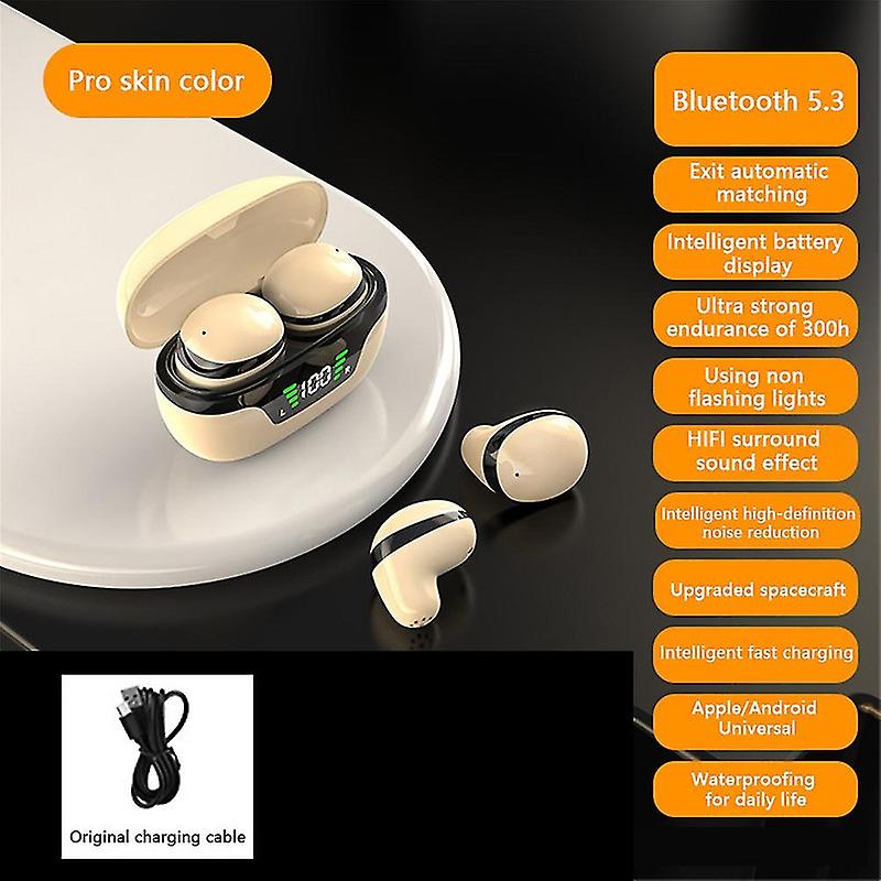 Ultra-small mini wireless Bluetooth-compatible headset invisible power digital display long enduranc