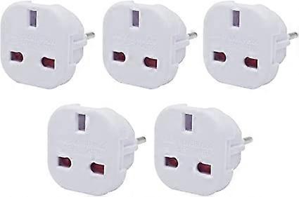 Travel Adapter, [5 Pcs] Adapter Sockets White