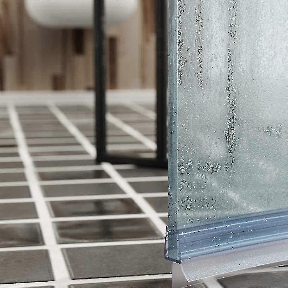 2 قطعة 900 مم ختم باب الدش - زجاج مستقيم / منحني ، 46 مم ، أقصى خلوص 20 مم