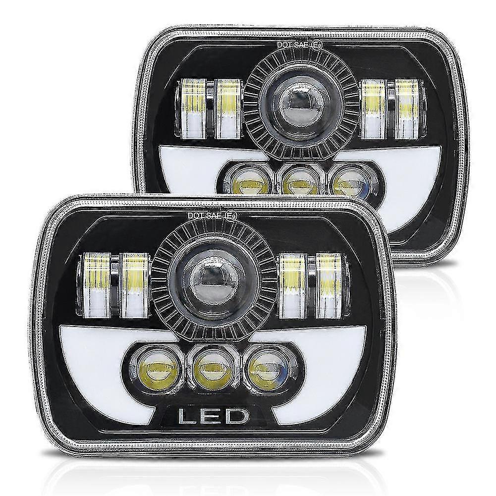 5x7 7x6 Inch S Rectangular With Drl High Low Beam S For Yj