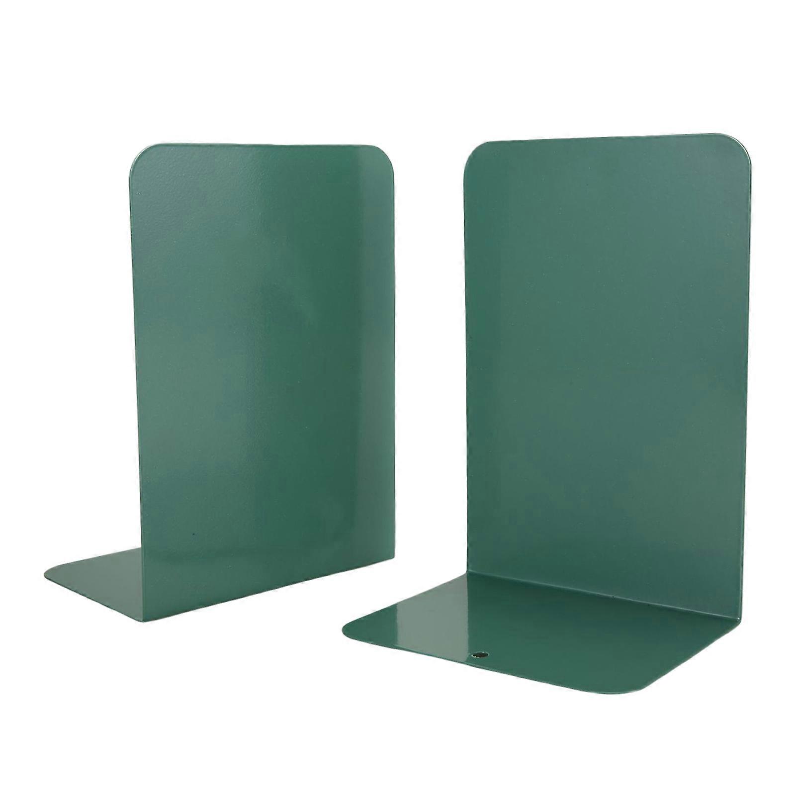 2Pcs Book Stand Metal Book Ends L-shaped Stable Support Non-slip Space-saving Easy To Clean Book Stand Tidy Desktop Accessory