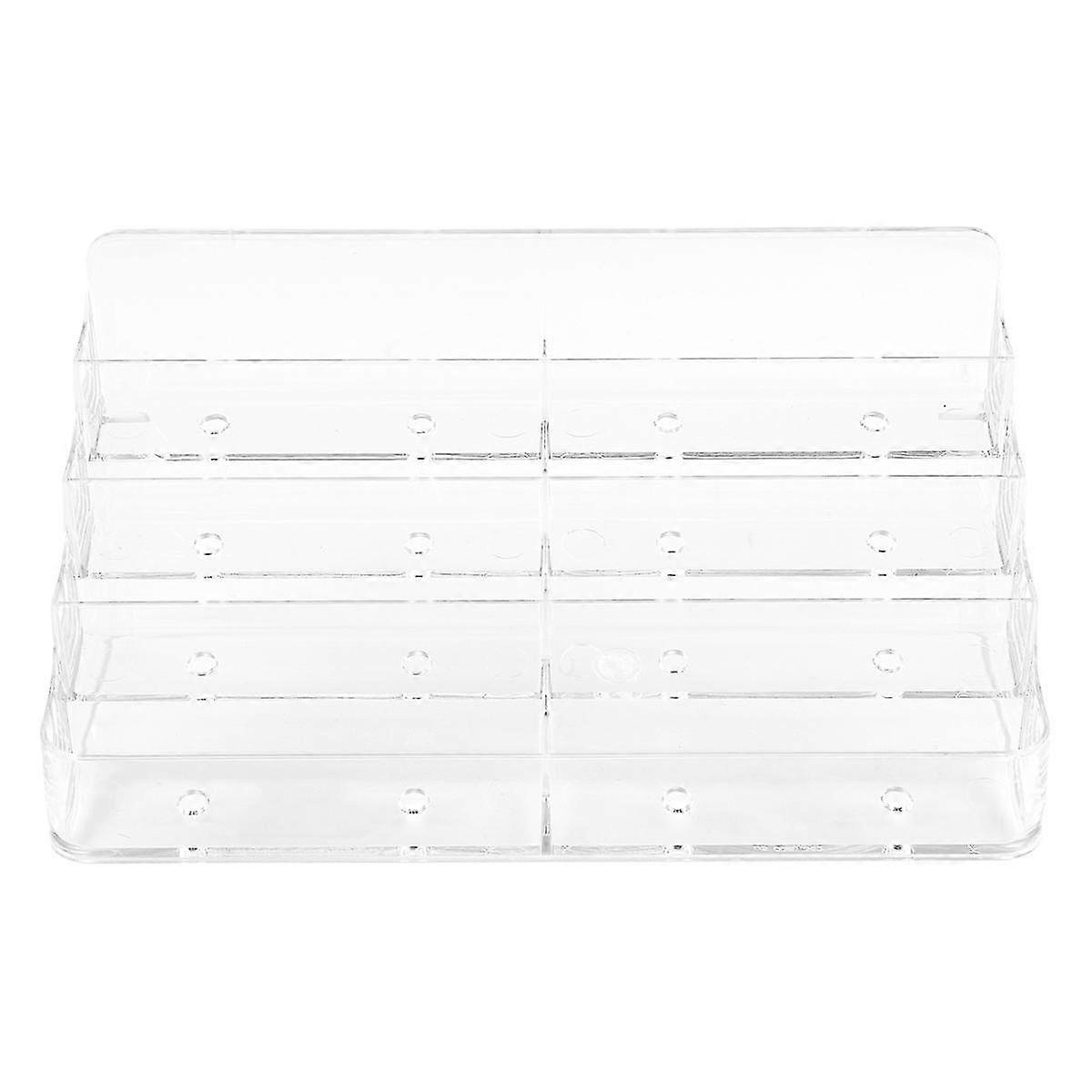 Business Card Holder, 8 Pocket Acrylic Business Card Holder For Desk Business Card Stand Desktop