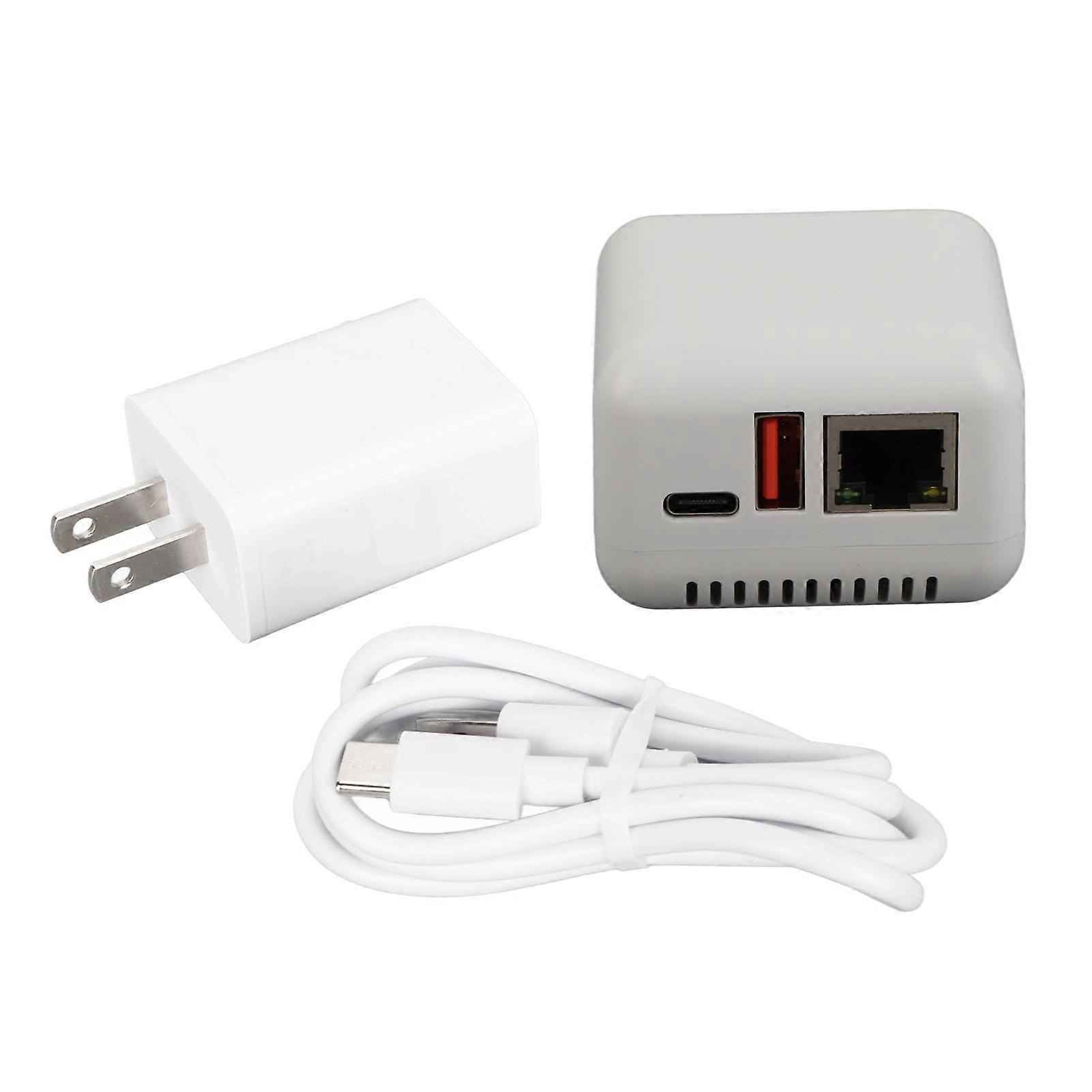 USB 2.0 Network Print Server 5V LAN Print Share Server Wireless Print Server for Windows XP for Android for Linux 3.4 100?240V US Plug