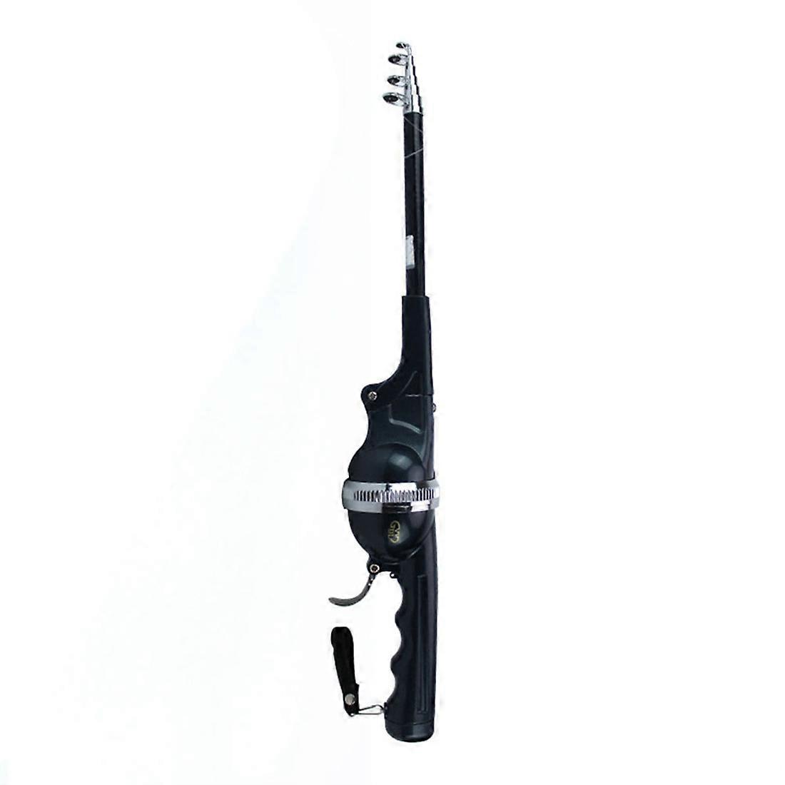 1Set/Bag Portable Folding Fishing Rod Telescopic Stainless Steel Poles with Reel Line Travel Folding Mini Rod for Fish