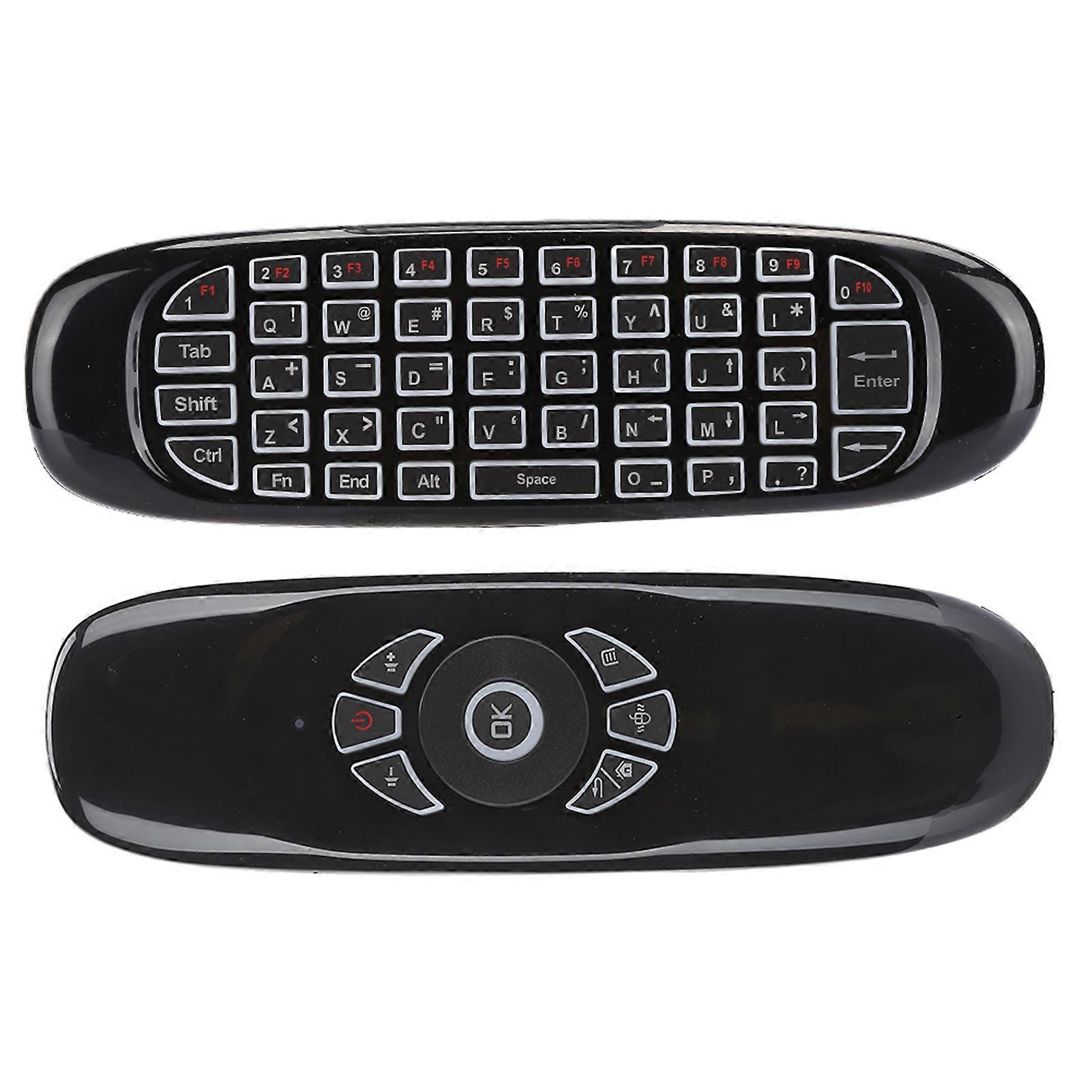 Motion Sensing Air Fly Remote Mouse Keyboard with Colorful Backlight USB 2.4G