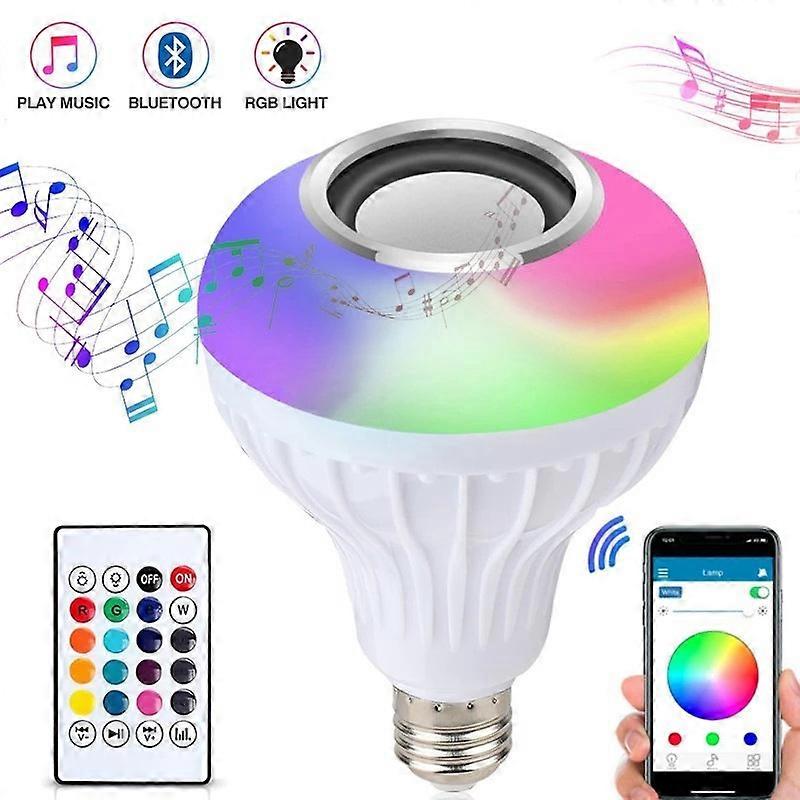 Bluetooth Music Remote Control Bulb Led Music Bulb RGB Colorful Remote Control Music Bulb Lamp