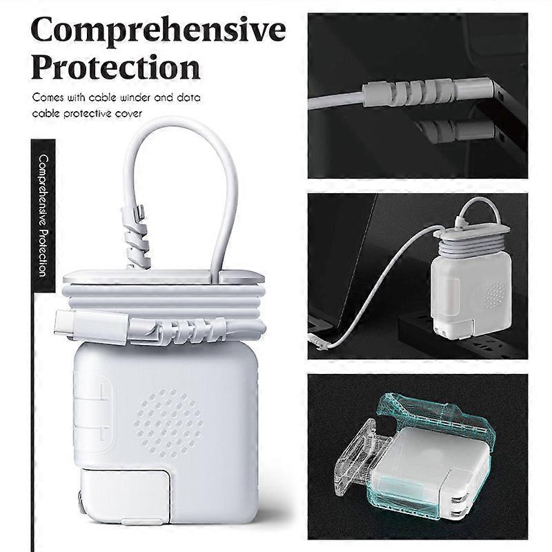 Cord Organizer Case for MacBook Charger Protector Case For Apple MacBook Air Pro Retina 12 13 15 16 USB C 29W-140W Charger