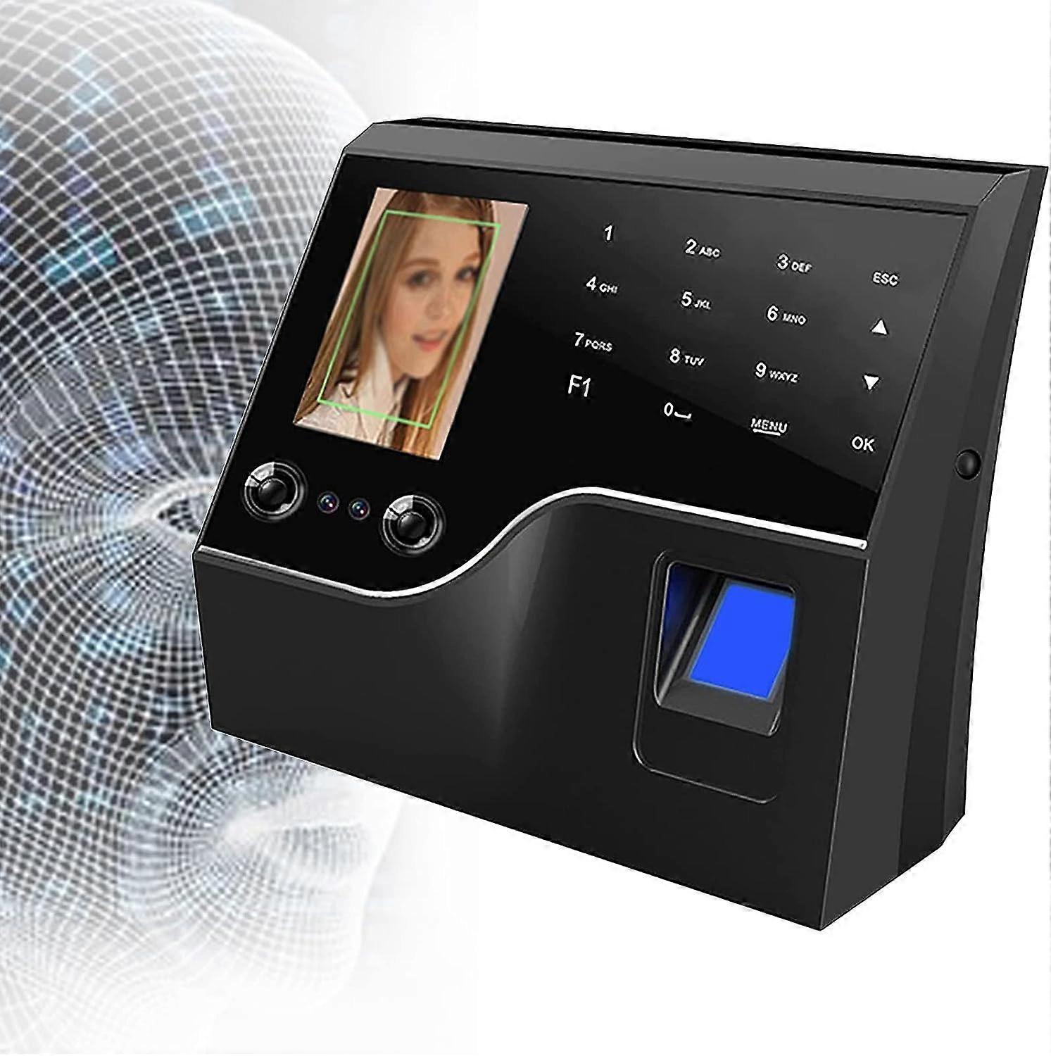 Small Business Employee Time Attendant with Facial Recognition Fingerprint Punching in One Automatic Time Attending Machine with APP for Small Busines