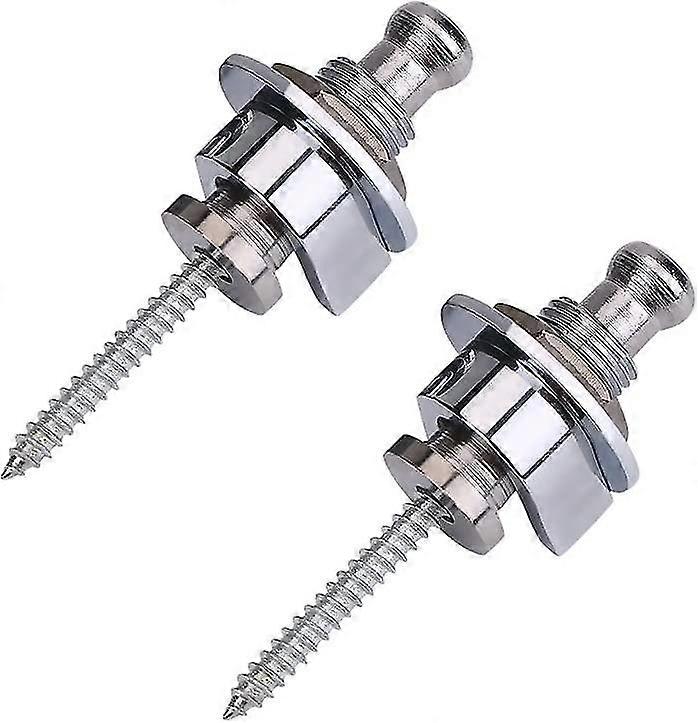 2 Pieces Guitar Strap Locks, Anti-skid Buttons Straplocks Locks Strap Bracket System