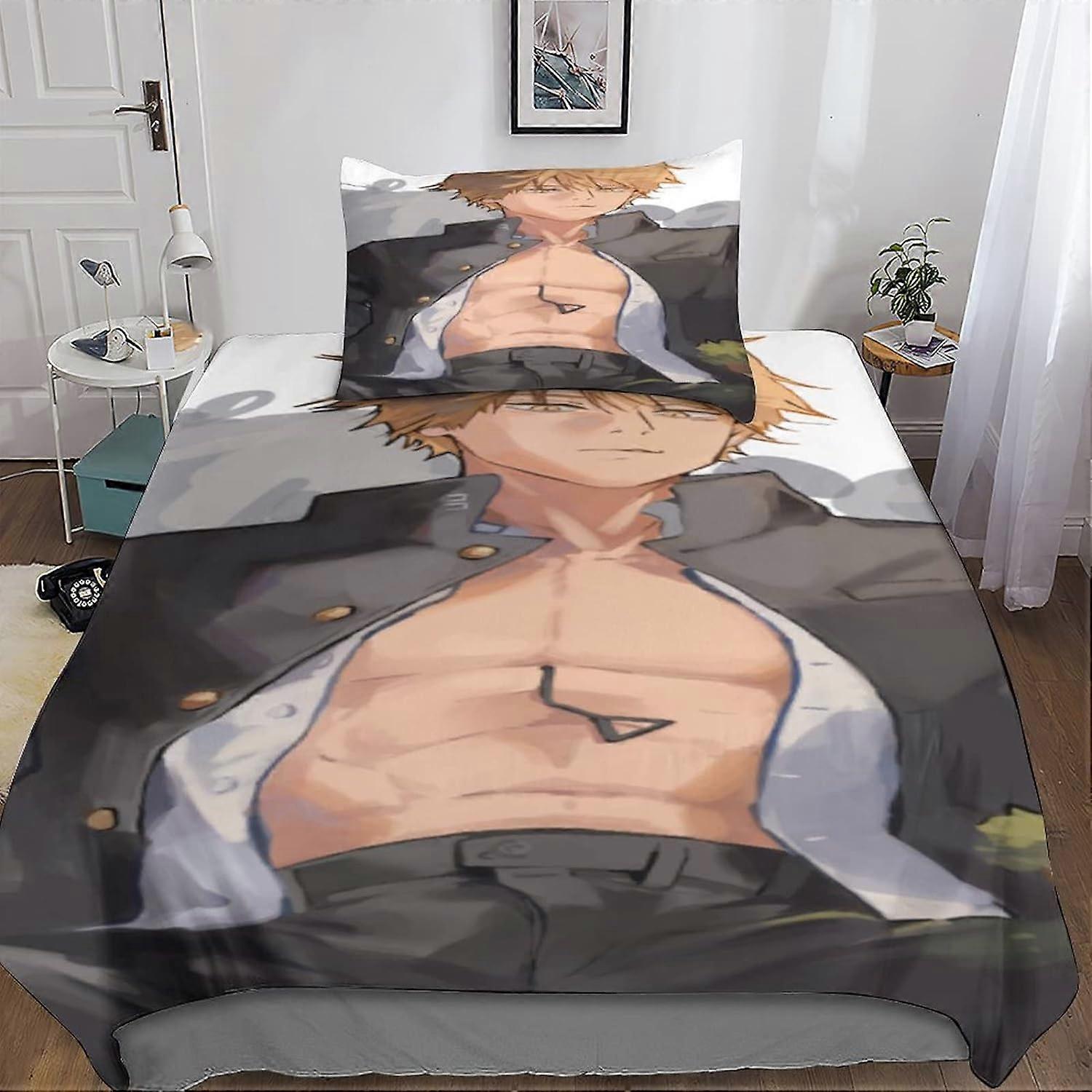 بالمنشار رجل D غطاء لحاف بالمنشار رجل طباعة ستوكات طقم الفراش مع قطع إغلاق بسحاب للبالغين والأطفال 135 * 200 سم