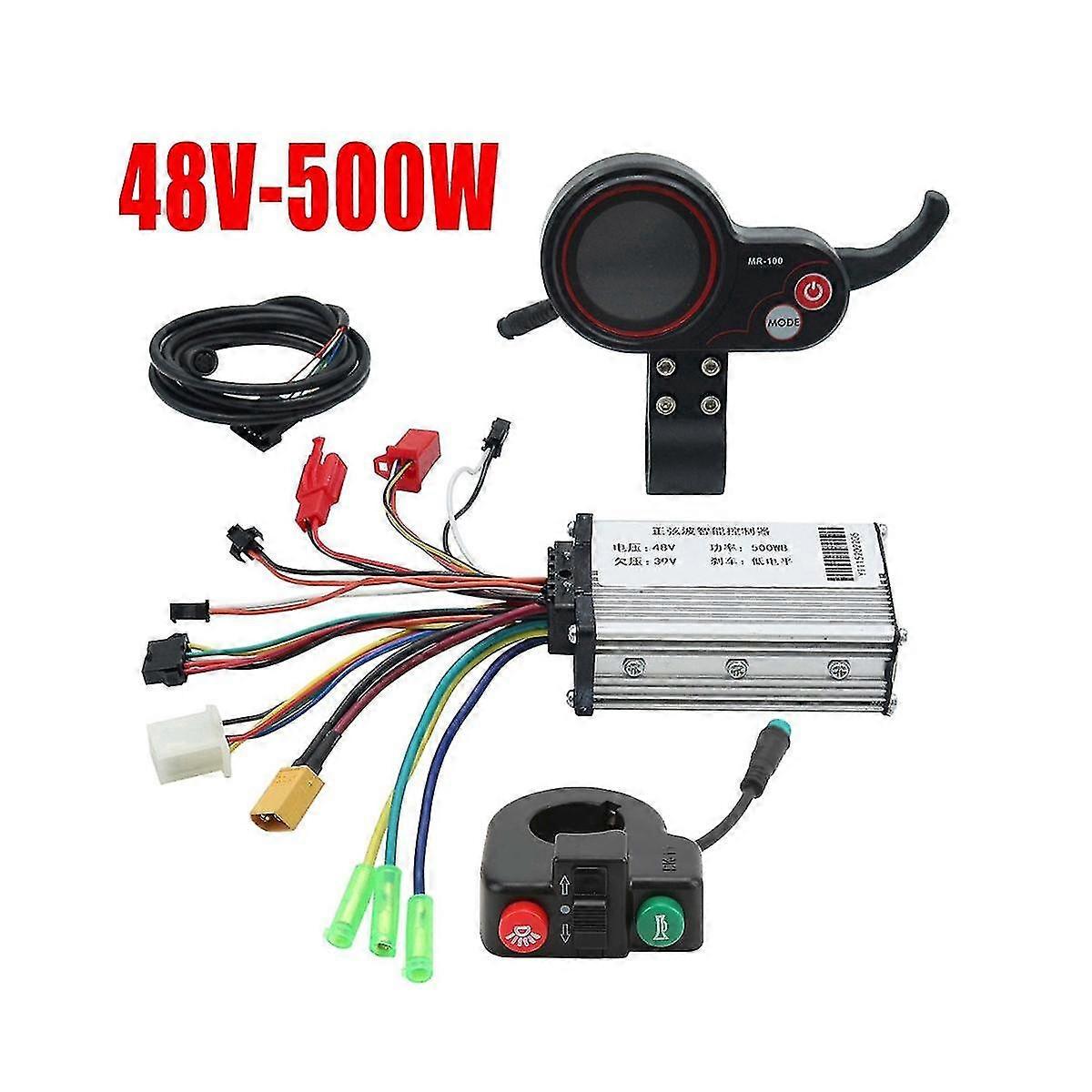 48v 500w Controller Mr-100 Lcd Display Meter Dashboard+switch Button For Electric Scooter