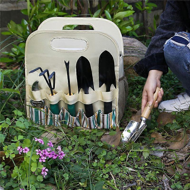 Waterproof Multifunctional Tool Organizer Tote Bag with Side Pocket Portable Gardening Accessory