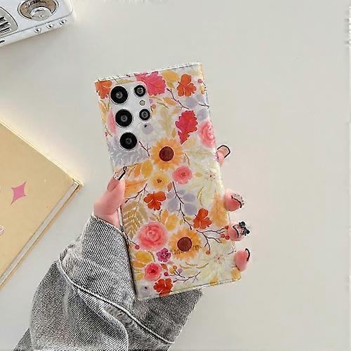 For Samsung Galaxy S22 Ultra 5G Shell Pattern Flower TPU Phone Case