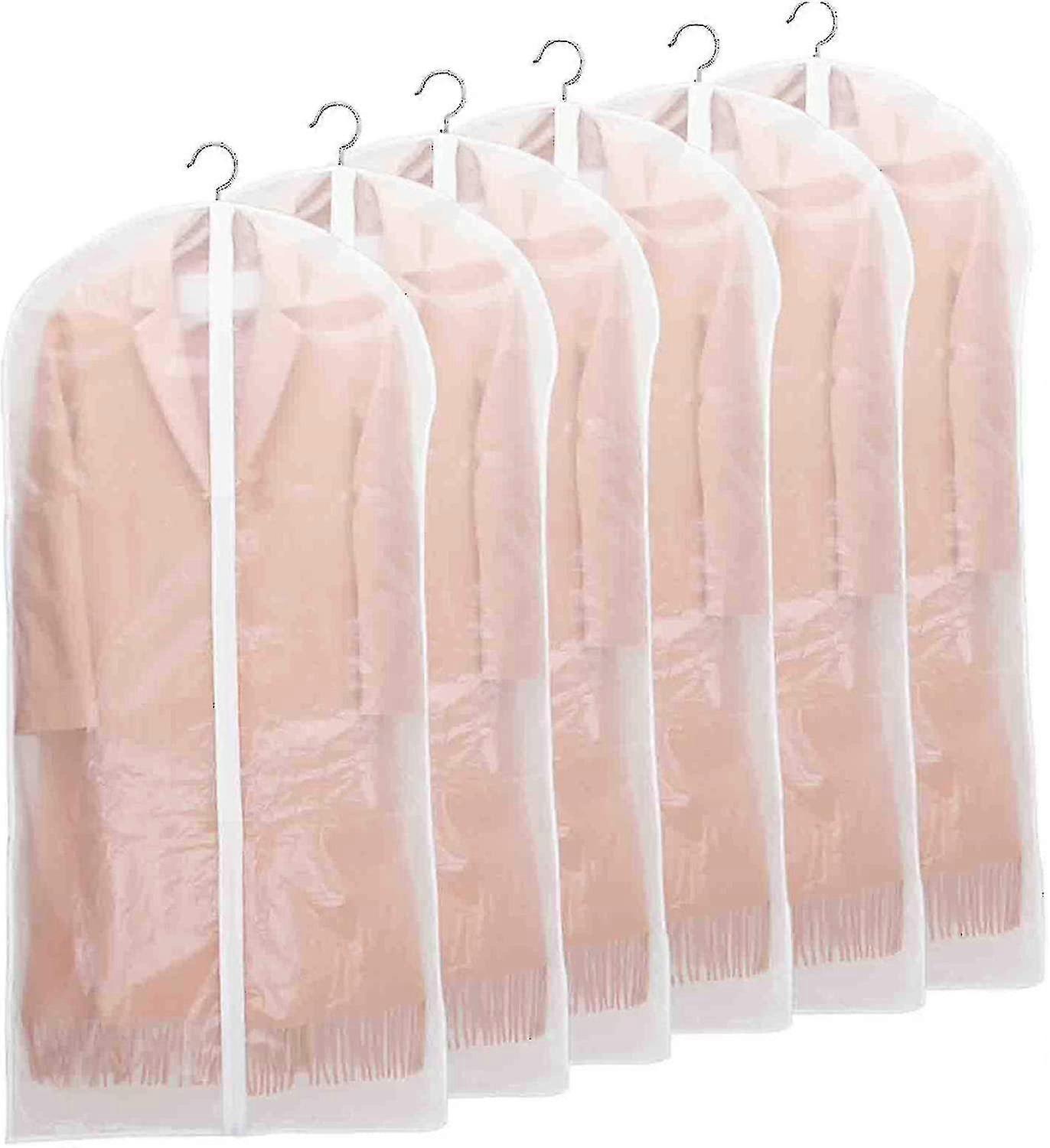 Sacos para roupas, [6 peças] Capa transparente para roupas, com zíper