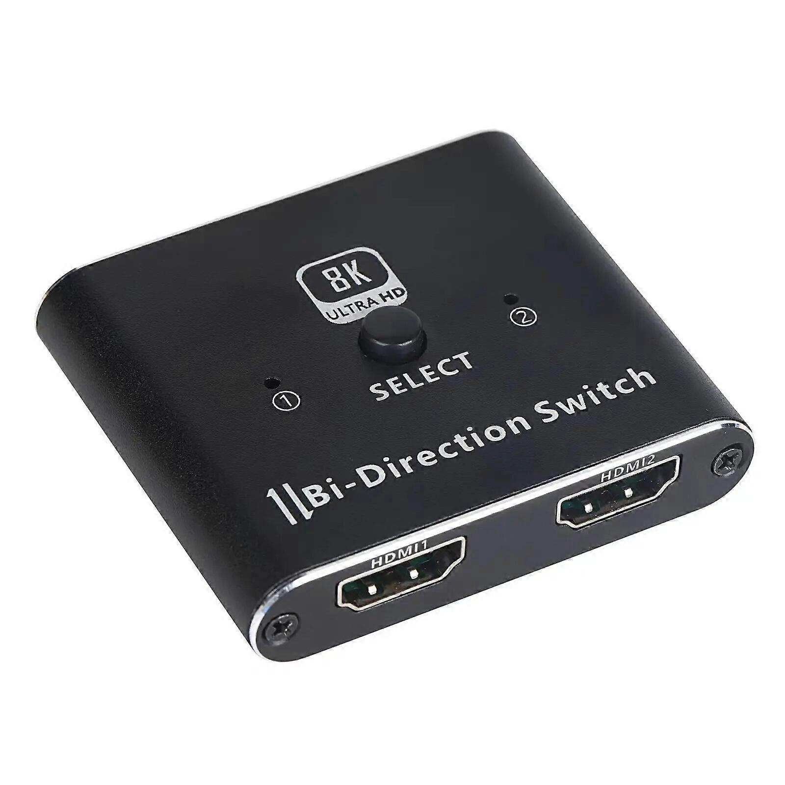 8K 60Hz HDMI 2.1 Switch splitter 4K 120Hz Bi-direction HDMI 2.0 Splitter HDMI AB Switch splitter 1X2 or 2X1 for PS5 Xbox PS4