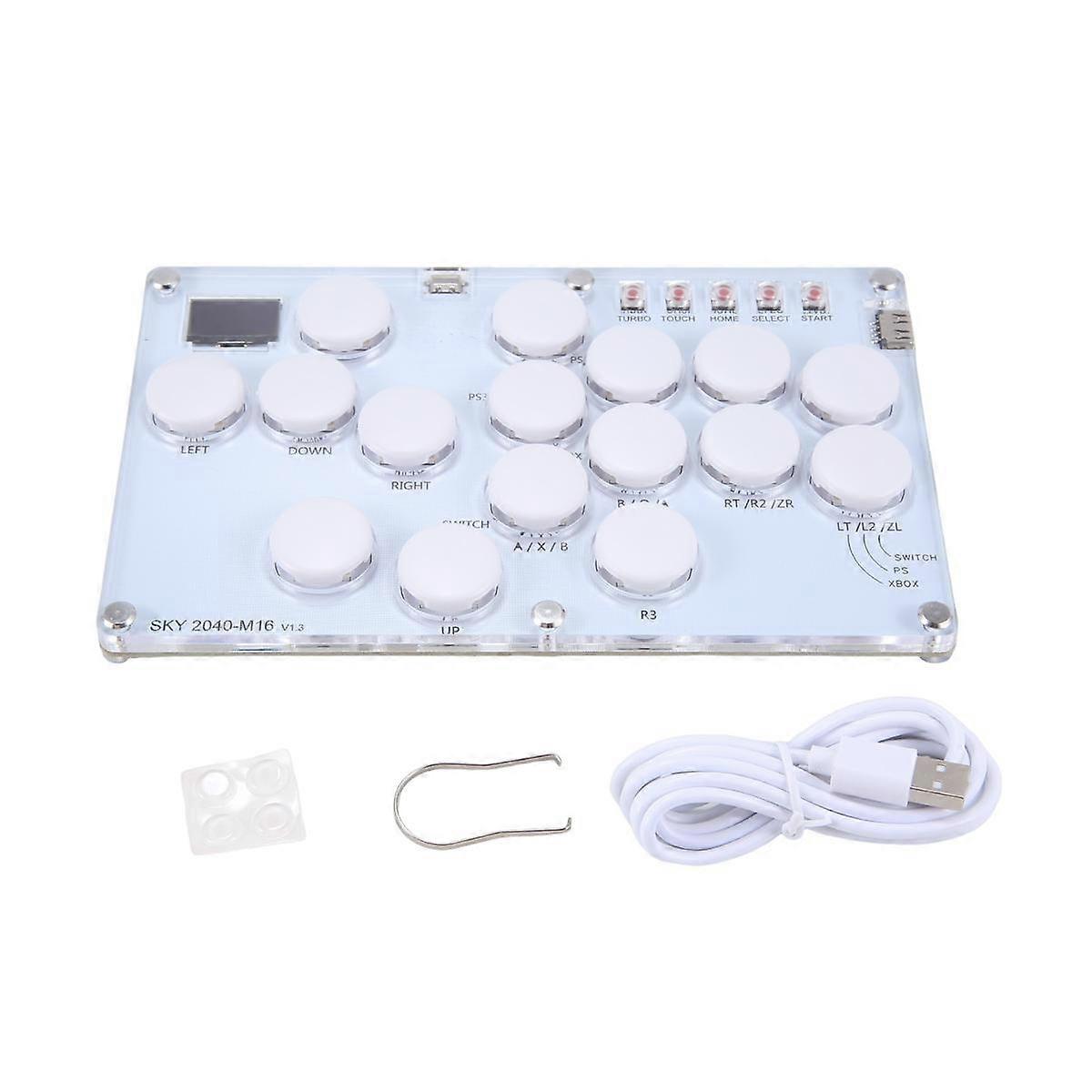 16Key Joystick Keyboard Arcade Stick Controller pour //Switch/Steam Arcade Controller Fight Sticks D