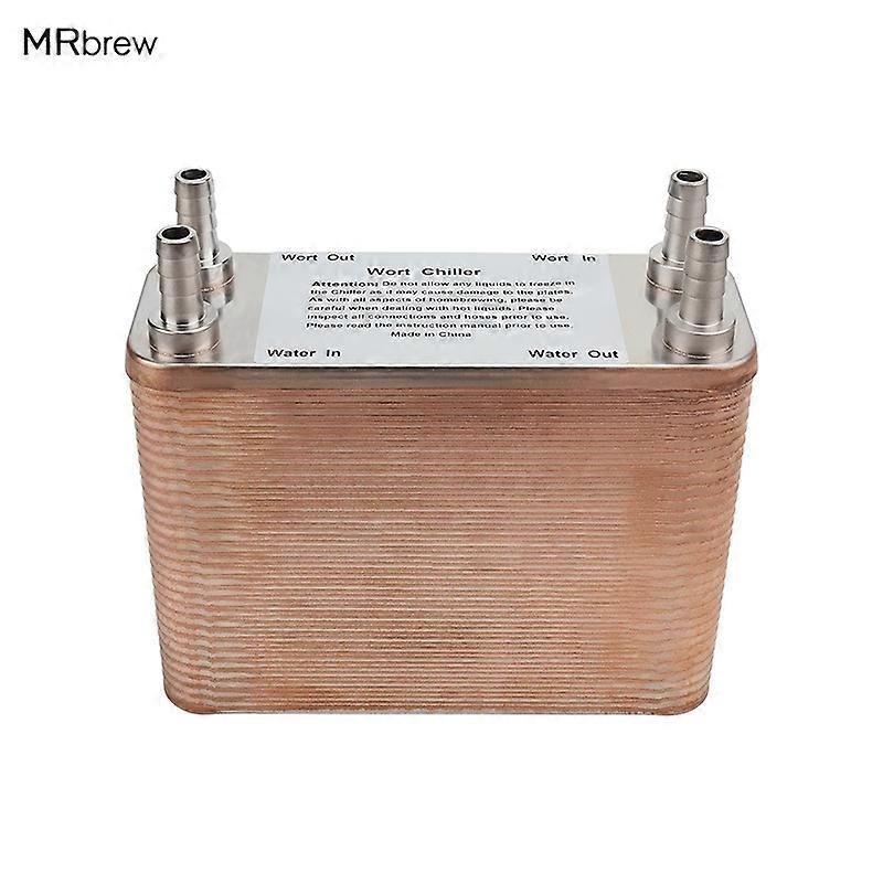Homebrew Värmeväxlare, 60 plattor ölwort kylare, Öl / vattenkylare, Kylverktyg för ölbryggning